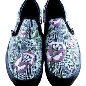 Vans Women's Classic Slip On Stackform Tapestry Floral Platform Shoes Size 9.5